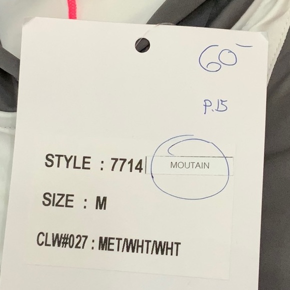 Spyder CYCLING HOODED top - Grey/Wht/Pink - Picture 12 of 14